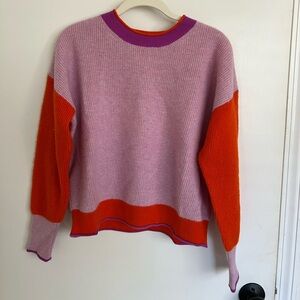 Maeve Anthropologie pink 100% cashmere sweater, size small